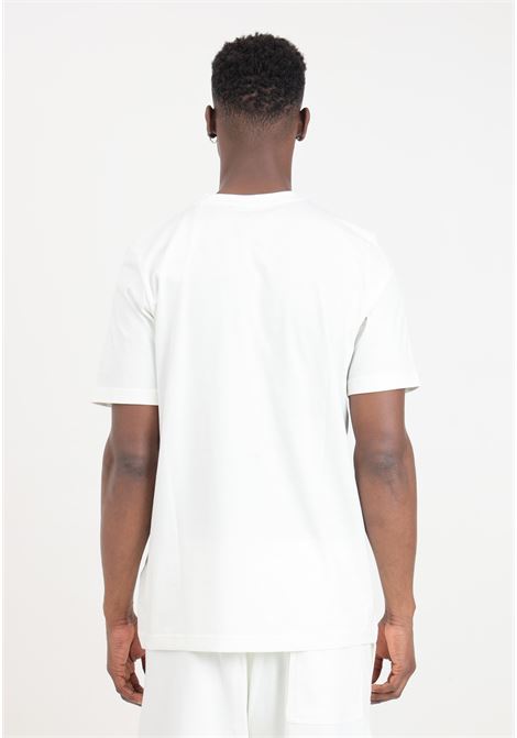 White graphic print fleece tee men's t-shirt ADIDAS PERFORMANCE | IS2010.